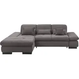 Set One by Musterring Ecksofa »SO4100 V«, mit verstellbaren Kopfteilen, wahlweise mit Funktionen, Cord-Bezug