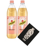 Schweppes White Peach 2er Set Pfirsich Softdrink 2x1L inkl. Pfand MEHRWEG