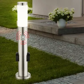 V-Tac Wegeleuchte Edelstahl 8977  Höhe 100 cm spritzwassergeschützt inkl. Bewegungsmelder silber
