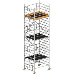 Layher Rollgerüst Uni Kompakt P2 Safety Plus mit Doppelgeländer 7,20m AH