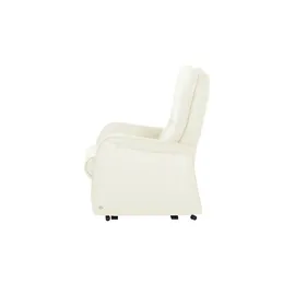 HIMOLLA Fernsehsessel 7568 Leder 83 x 114 x 93 cm Creme mit Relax-Funktion