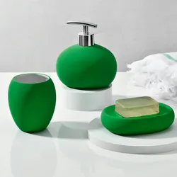 Benetton Seifenspender Badezimmer aus grüner Keramik