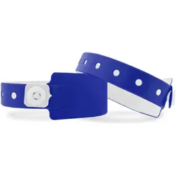CombiCraft Vinyl Einlassbänder Blau mit Druckverschluss - 100 Stück