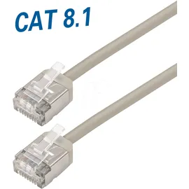 Maxtrack TI54-0,5L RJ45 Patchkabel CAT 8.1 U/FTP 0.5 m, grau
