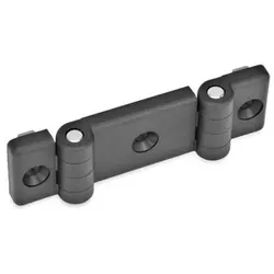 159.1-104-42,5-SW Doppel-Scharniere für Profilsysteme, Kunststoff