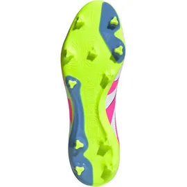 adidas Predator League FG/MG Fußballschuhe - cloud white/lucid pink/lucid lemon 42 2/3