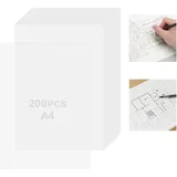 200 Blatt Transparentpapier A4