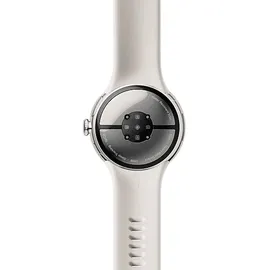 Google Pixel Watch 3 41 mm Bluetooth + LTE polished silver Sportarmband porcelain