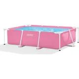 Intex 28266NP Aufstellpool rechteckig 220 x 150 x 60 cm rosa