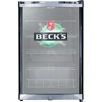 CUBES HC 241 E BECK'S Getränkekühlschrank (115 l, E, 845 mm hoch}, Schwarz / Grün)