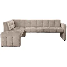 exxpo - sofa fashion Essbank EXXPO - SOFA FASHION "Barista, bequem und elegant, hohe Bodenfreiheit", beige, B:245cm H:83cm T:159cm, Sitzbänke, Essbank, Eckbank Barista bequem und elegant, hochwertige Detailverarbeitung