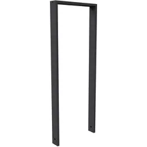 Schake Ahnlehnbügel ohne Querholm, 1.200 mm x 450 mm Eisengrau