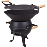DEMA Grillfass New Orleans Grill Holzkohlegrill Gartengrill Campinggrill Feuerstelle