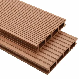 vidaXL Terrassendiele 15 x 220 cm braun