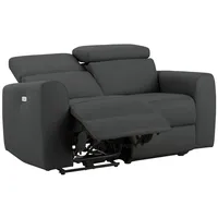 Home Affaire Couch Kunstleder 2-Sitzer Grau