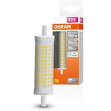 OSRAM / Ledvance OSRAM LED Line LED-Lampe mit R7s-Retrofit-Sockel, 19 W / 2452 lm, klar, kaltes Tagesichtweiß mit 6500 K, nicht-dimmbar. IP20, bleifreies Glas, 28 mm Durchmesser, EEK E.