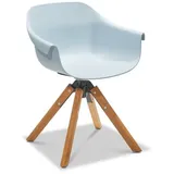 Musterring Stockholm Schalenstuhl 64 x 57 x 78 cm blau 2er Set