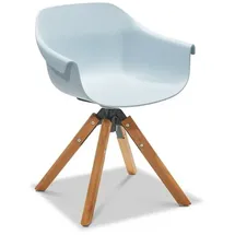 Musterring Stockholm Schalenstuhl 64 x 57 x 78 cm blau 2er Set