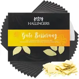 Hallingers 10x Gute Besserung Weiße Edel-Schokolade mit Maracuja Passionsfrucht