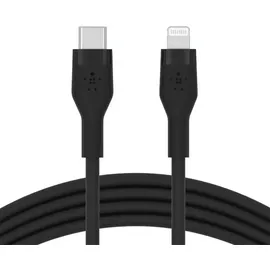 Belkin BoostCharge Flex USB-C Kabel mit Lightning Connector 2 m, Schwarz