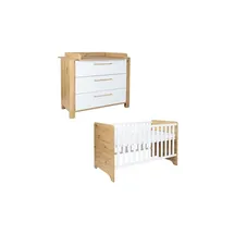 Möbel Kraft Babyzimmer 2er-Set Marlon ¦ mehrfarbig ¦ Maße (cm): B: 258 H: 187