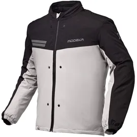 Modeka Atlaz Textiljacke Hellgrau/Schwarz 3XL