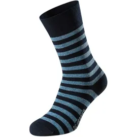SCHIESSER Socken 5er Pack Blau/gestreift 43-46
