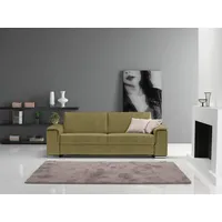 Egoitaliano Schlafsofa Cecilia, modern & elegant, erstklassiger Sitzkomfort, Dauerschläfer, inkl. Matratze und hochwertigem Metallbettrahmen, toller Schlafkomfort grün