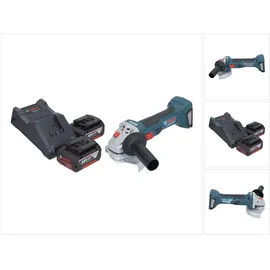 Bosch GWS 18V-7 Professional inkl. 2 x 4,0 Ah + Lader