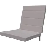 SUN GARDEN Sesselauflage 48 x 46 x 4 cm grau 2 St.