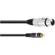 Omnitronic XLR Adapterkabel 1x Cinch-Stecker - 1x XLR-Buchse 2,00m (30224028)