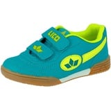 LICO Unisex Kinder Bernie V Hallenschuhe, Petrol Lemon, 40 EU