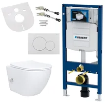 Geberit Taharet Wand-WC mit WC-Sitz Weiß