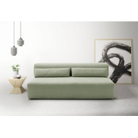 INOSIGN Schlafsofa Donka Dauerschläfer-geeignet, belastbar bis 270 kg incl. Bettkasten, ohne Armlehnen, Breite 200 cm, auch in Cord, Tonnentaschen-Federkern grün