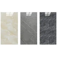 H-basics Klebefliesen Marmor Design 10 Stück - 60cm x 30cm, 3D Fliesenaufkleber, Selbstklebend, Küchenrückwand (Beige)