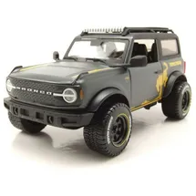 MAISTO Ford Bronco Badlands Toyo Tires '21 (schwarz, Maßstab 1:24, Türen beweglich, grau (532541)