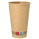 Papstar Trinkbecher Pappe 0,4 l 50 St. Braun