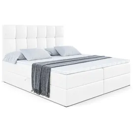 altdecor Boxspringbett mit Matratze und Lattenrost Boxbett, Topper, Polsterbett mit Bettkasten, Bett mit Stauraum H3-Matratze, Doppelbett, Springboxbett - RICAR - 160x200 cm, Schlafzimmer, Betten, Boxspringbetten
