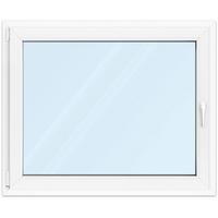 Fenster 110x90 cm, Kunststoff Profil aluplast IDEAL® 4000, Weiß, 1100x900 mm, einteilig festverglast, 2-fach Verglasung, individuell konfigurieren