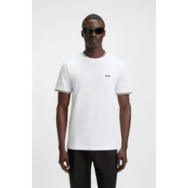 Boss Green Taul Stretch-Baumwoll-Pique T-Shirt Weiß XL