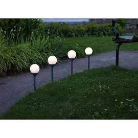 STAR Solarleuchte Kunststoff 27 x 10 cm 4er Set weiß