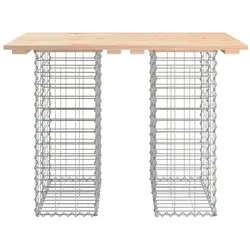 vidaXL Gartenbank aus Gabionen 100x70x72 cm Massivholz Kiefer