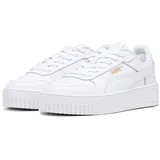 Puma Carina Street Jr Sneaker White White Gold, 39