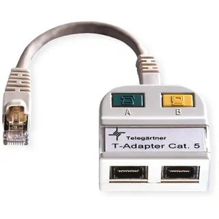 Telegärtner Modular-T-Adapter 1x10/100BT,1xISDN/g. 100023153