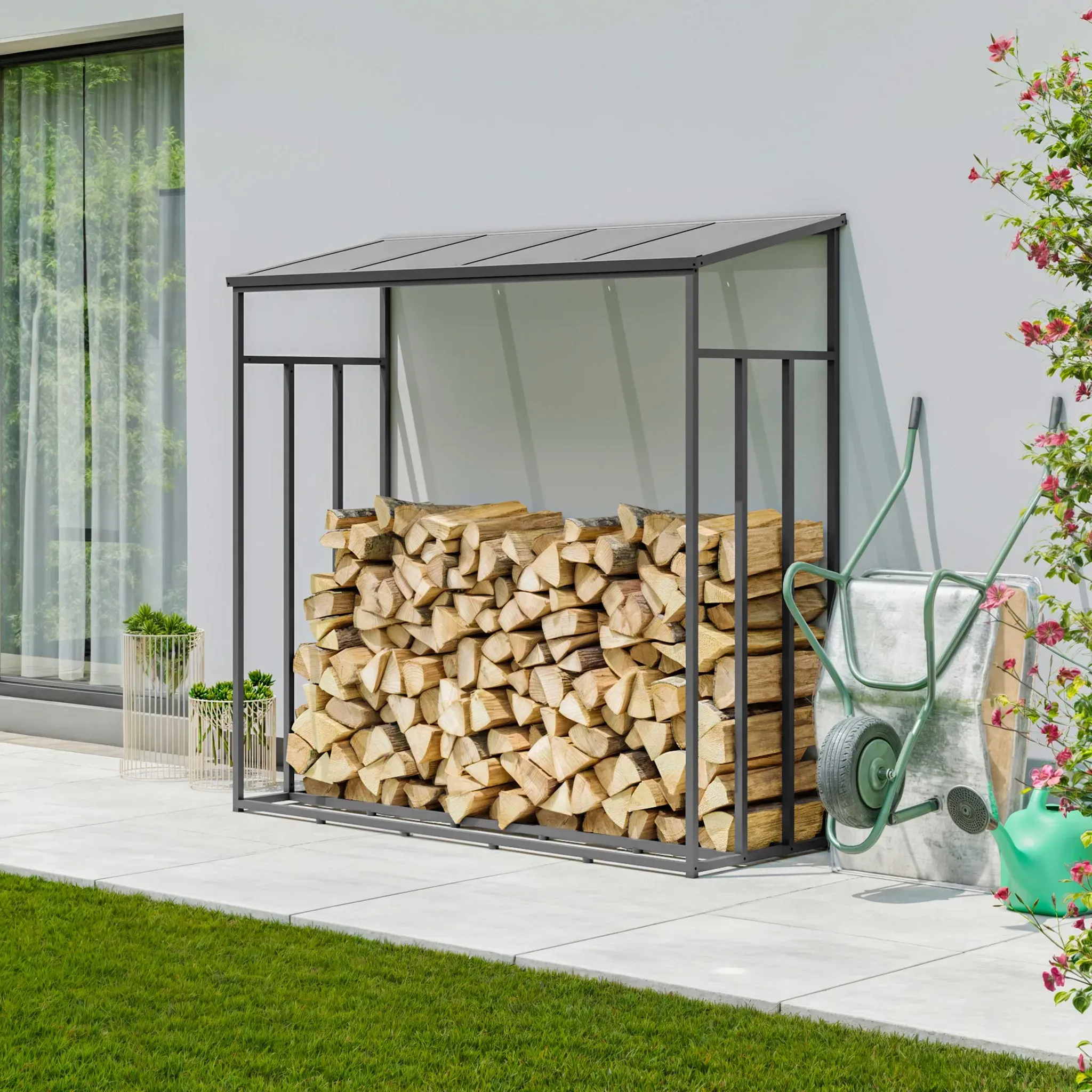 PRIMEYARD  181 x 72 cm Kaminholzregal - (GFPV01029)