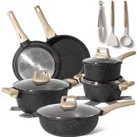 just perfecto household appliances Just Perfecto Topf-Set 15-tlg. Kochtopf + Pfanne