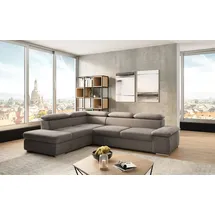 sit&more Ecksofa »Valentine L-Form, B: 272 cm« mit Arm- & Kopfteilverstellung, optional mit Bettfunktion, grau