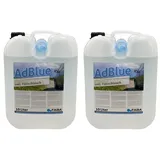 FABA AdBlue hochreine Harnstofflösung für SCR Abgasnachbehandlung 2x10 Liter mit Einfüllschlauch