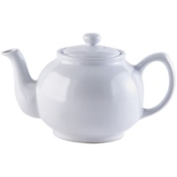 Price & Kensington Teekanne mit Deckel - klassische englische Teekanne - Weiß, 6 Tassen