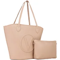 Valentino Special Covent Shopper Kunstleder Beige/Braun